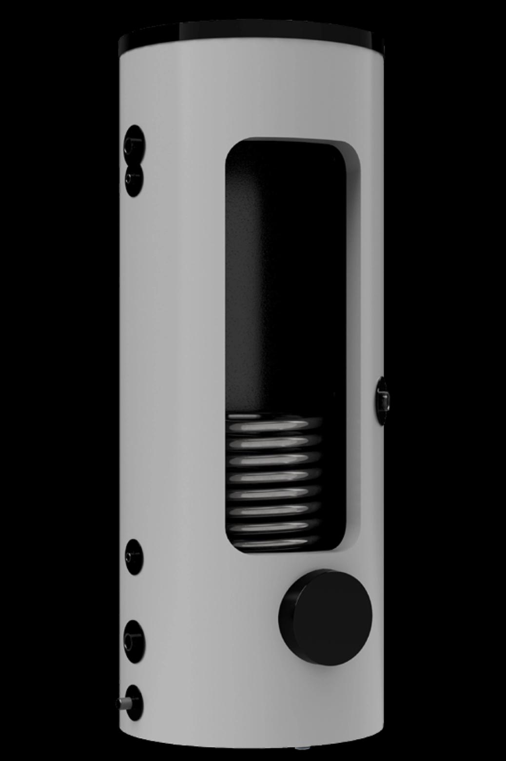 Акумулюючий бак з теплообмінником та можливістю встановлення електричного ТЕНа