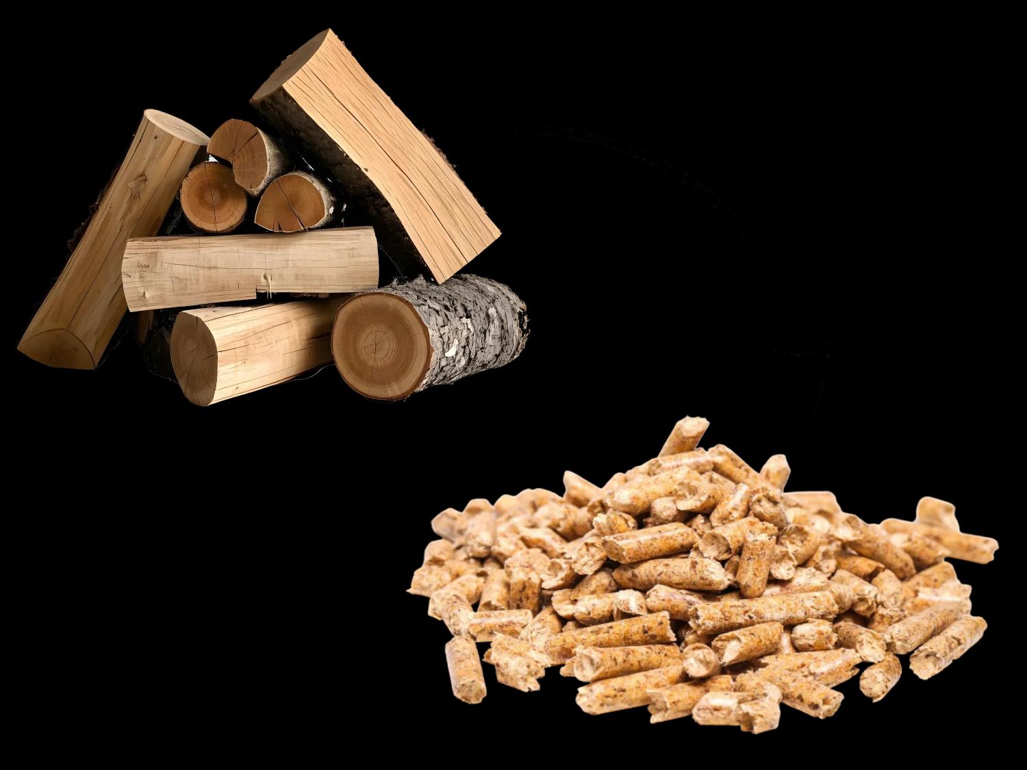 Автоматичний перехід від дров до пелет