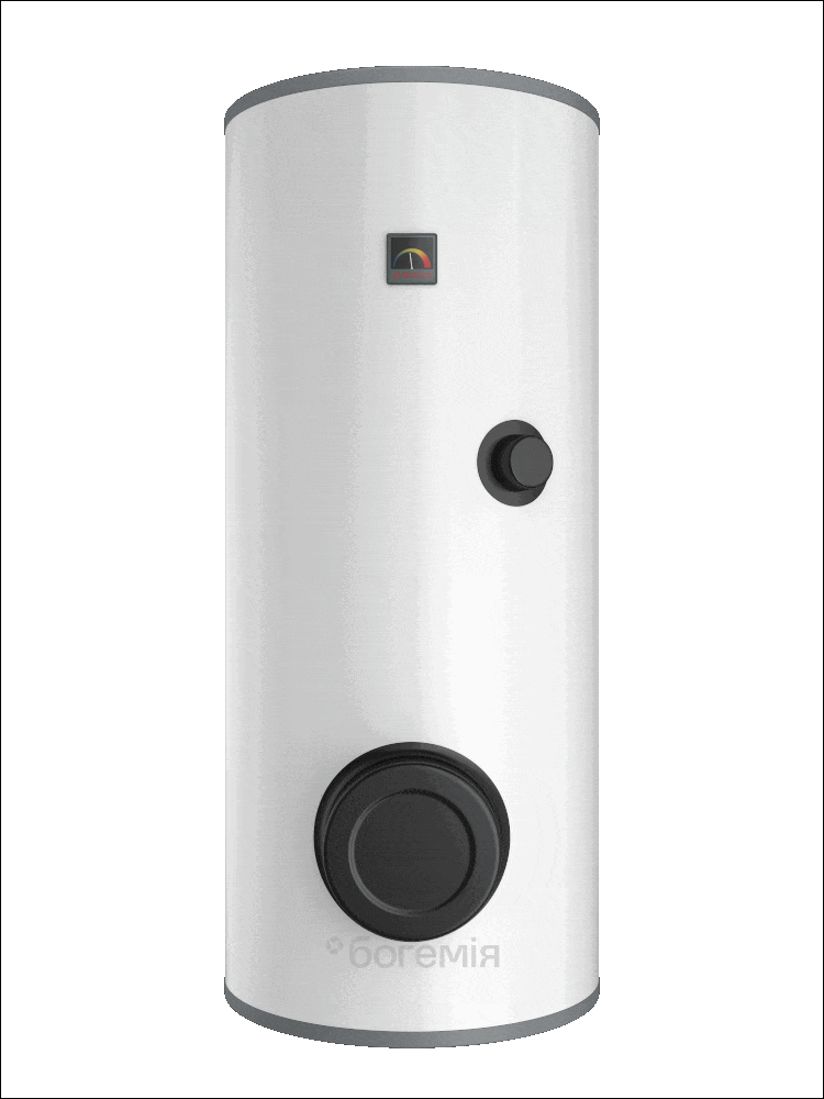 Стаціонарний бойлер непрямого нагріву з одним теплообмінником