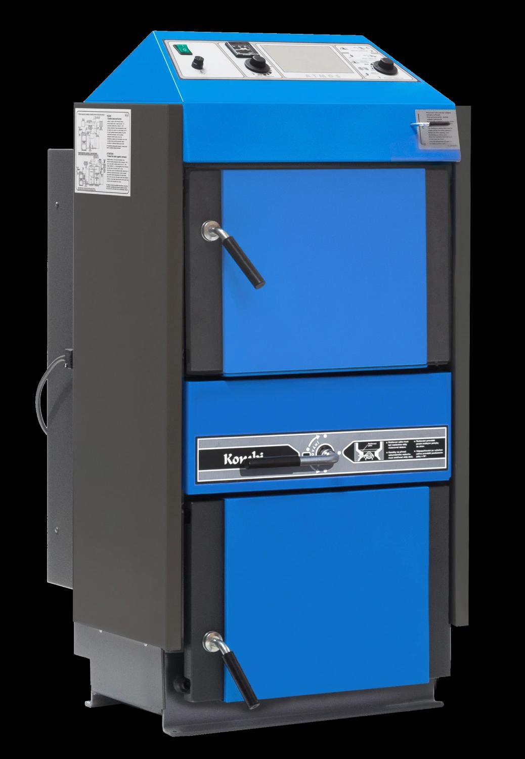 Комбінований котел на вугіллі, деревині та брикетах