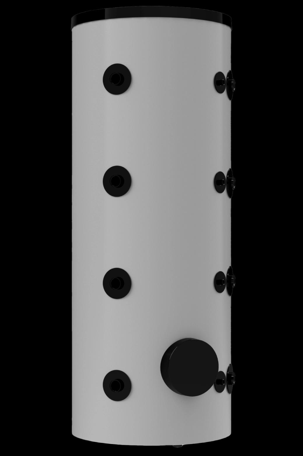 Акумулюючий бак з теплообмінником та можливістю встановлення електричного ТЕНа